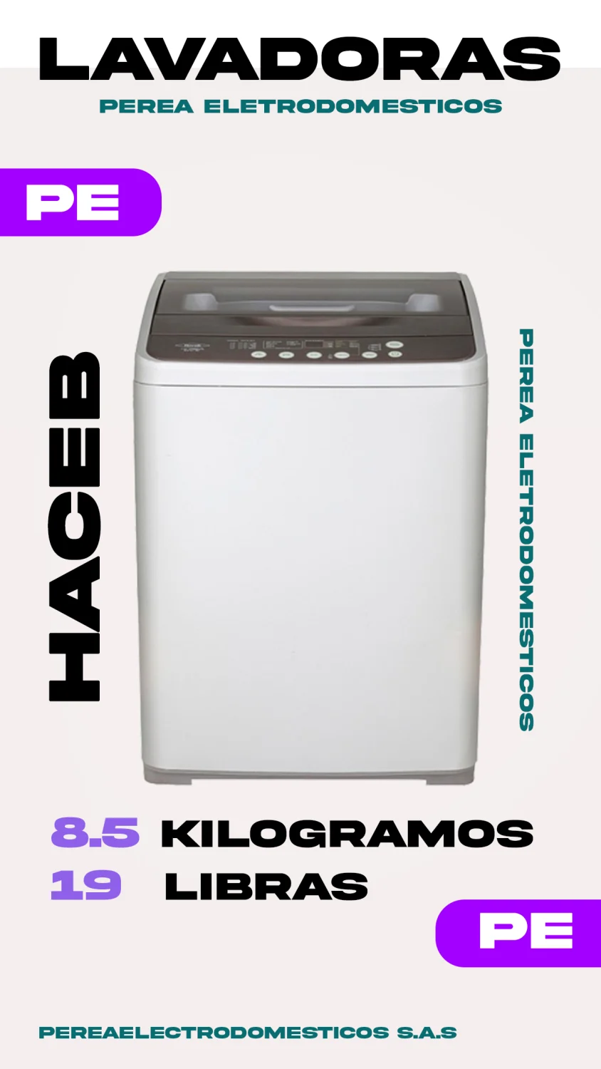 Lavadora Haceb 8.5 kg