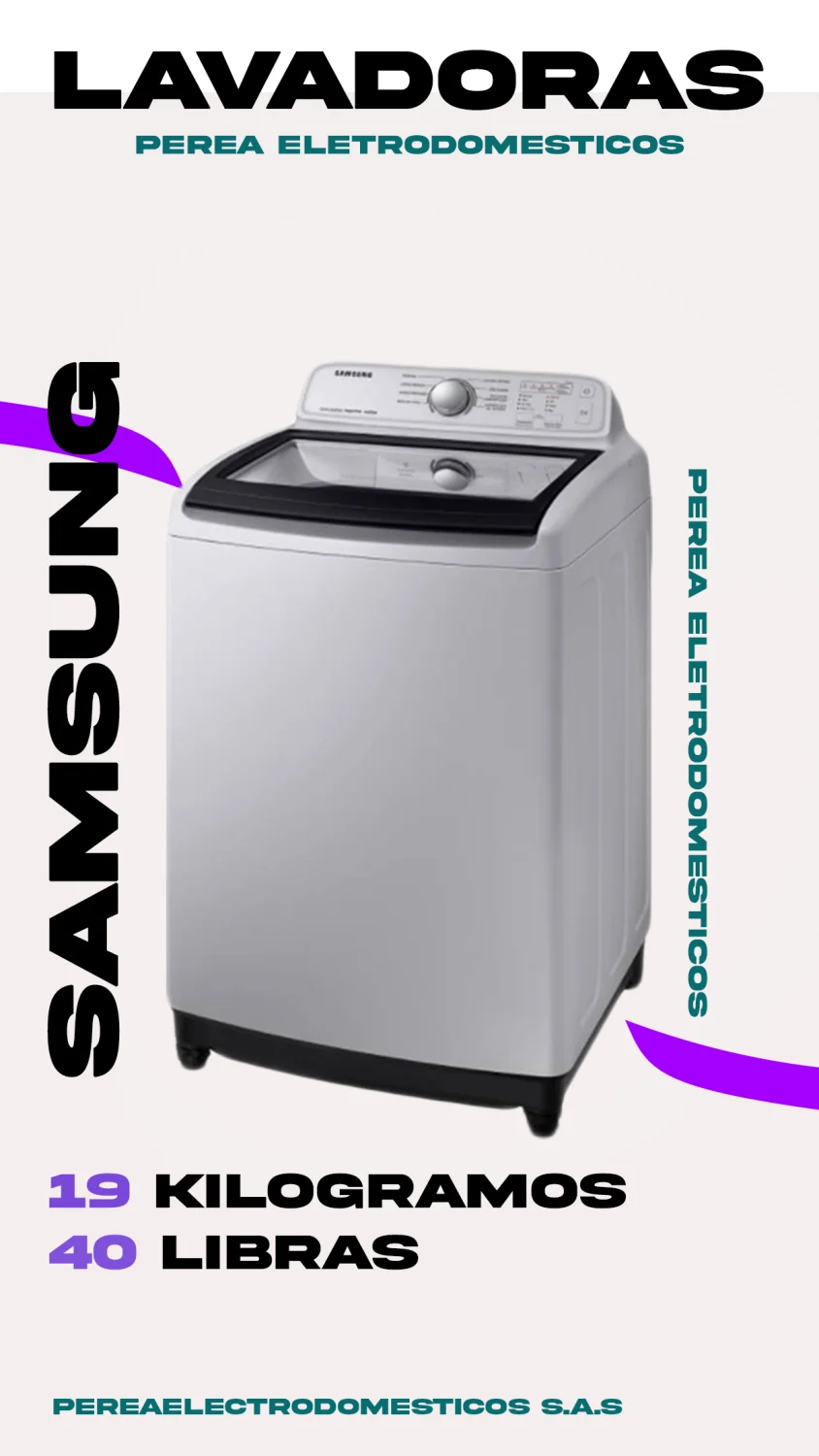 Lavadora Samsung 19 kg