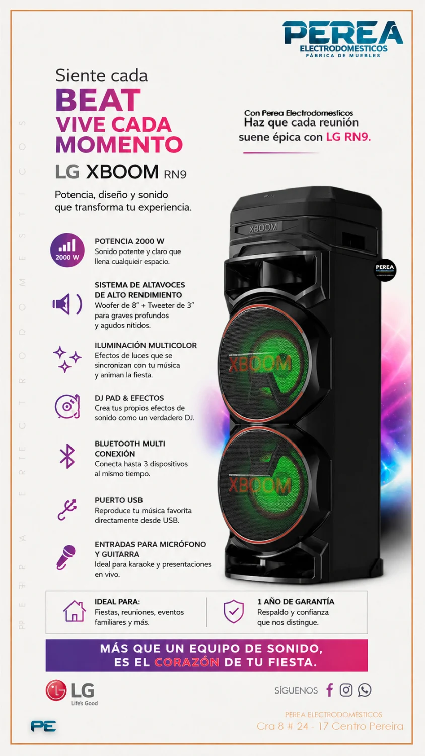 Sonido LG RNC9 2.1