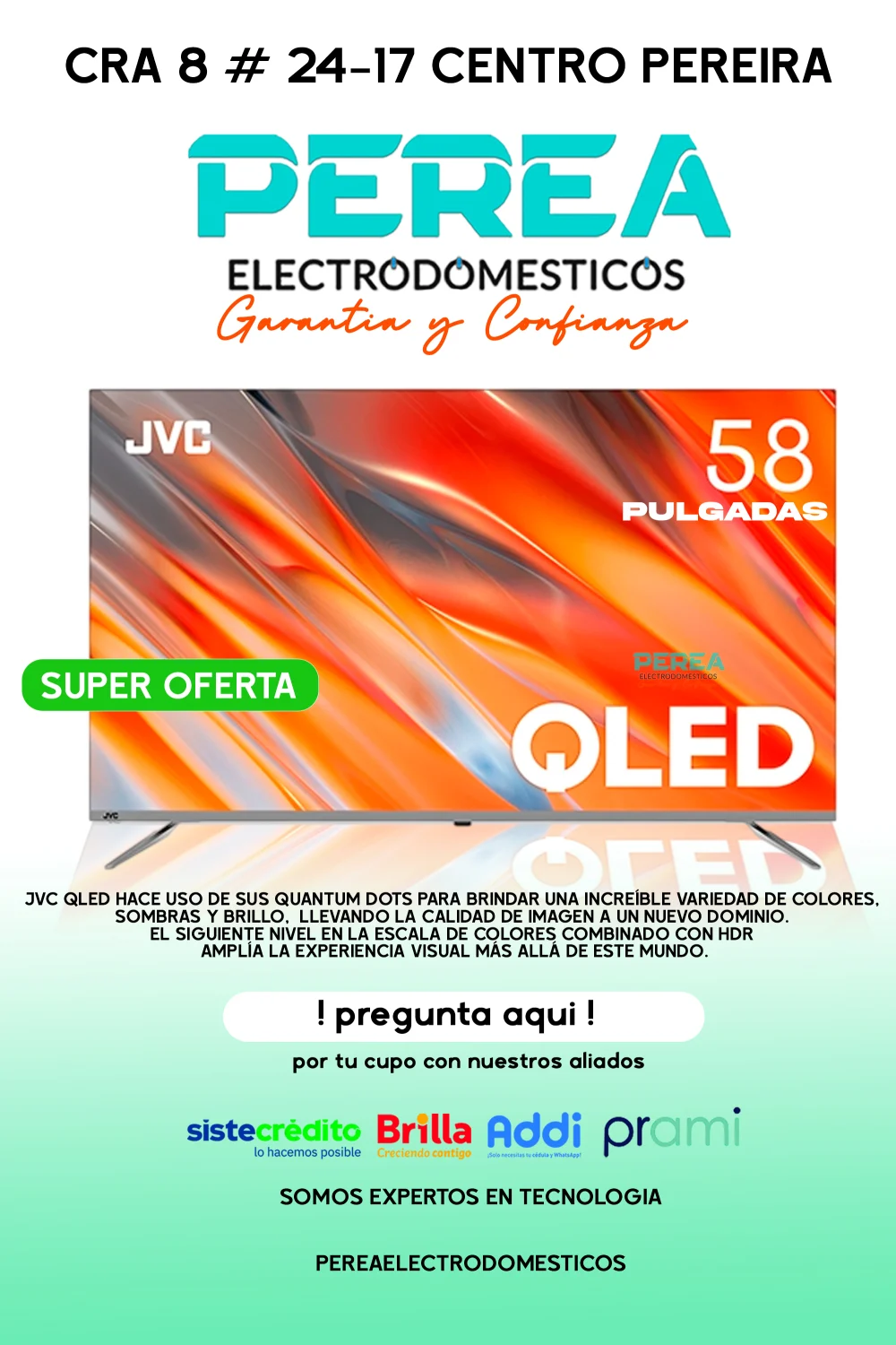 Televisor JVC 58" 4K