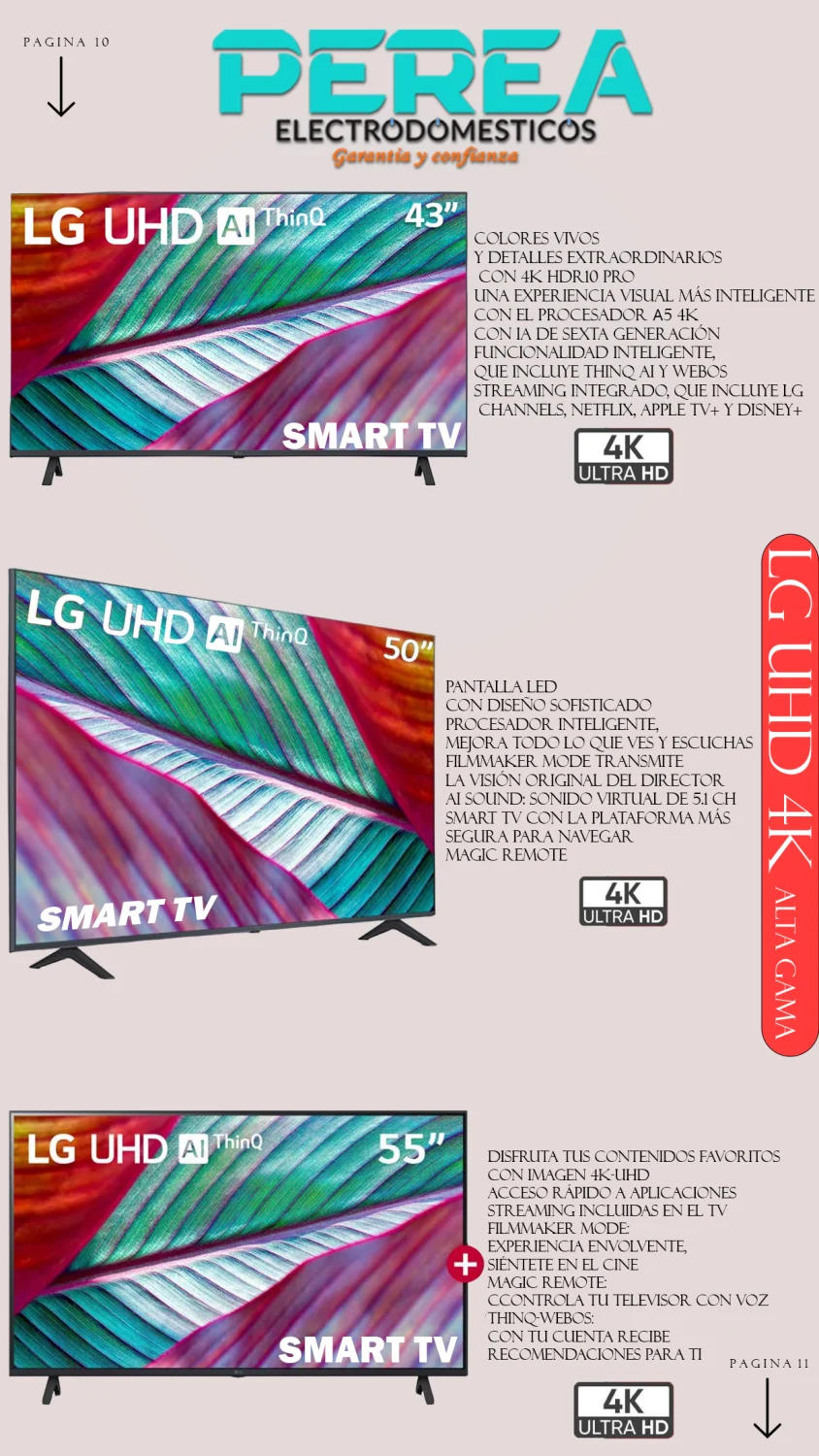Televisor LG 43" / 50" / 55"