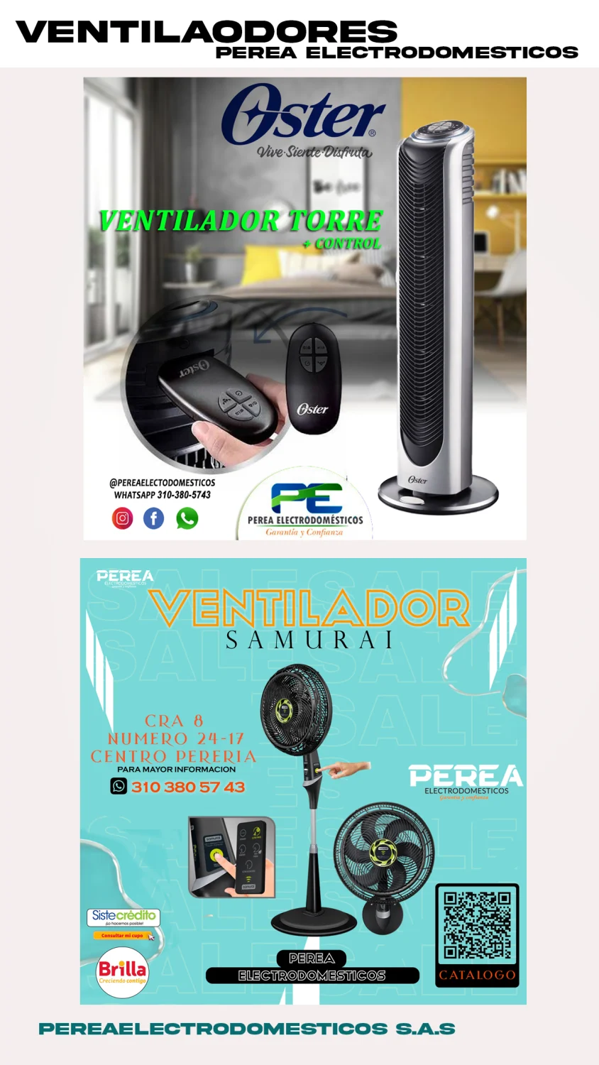 Ventilador Perea 3 en 1